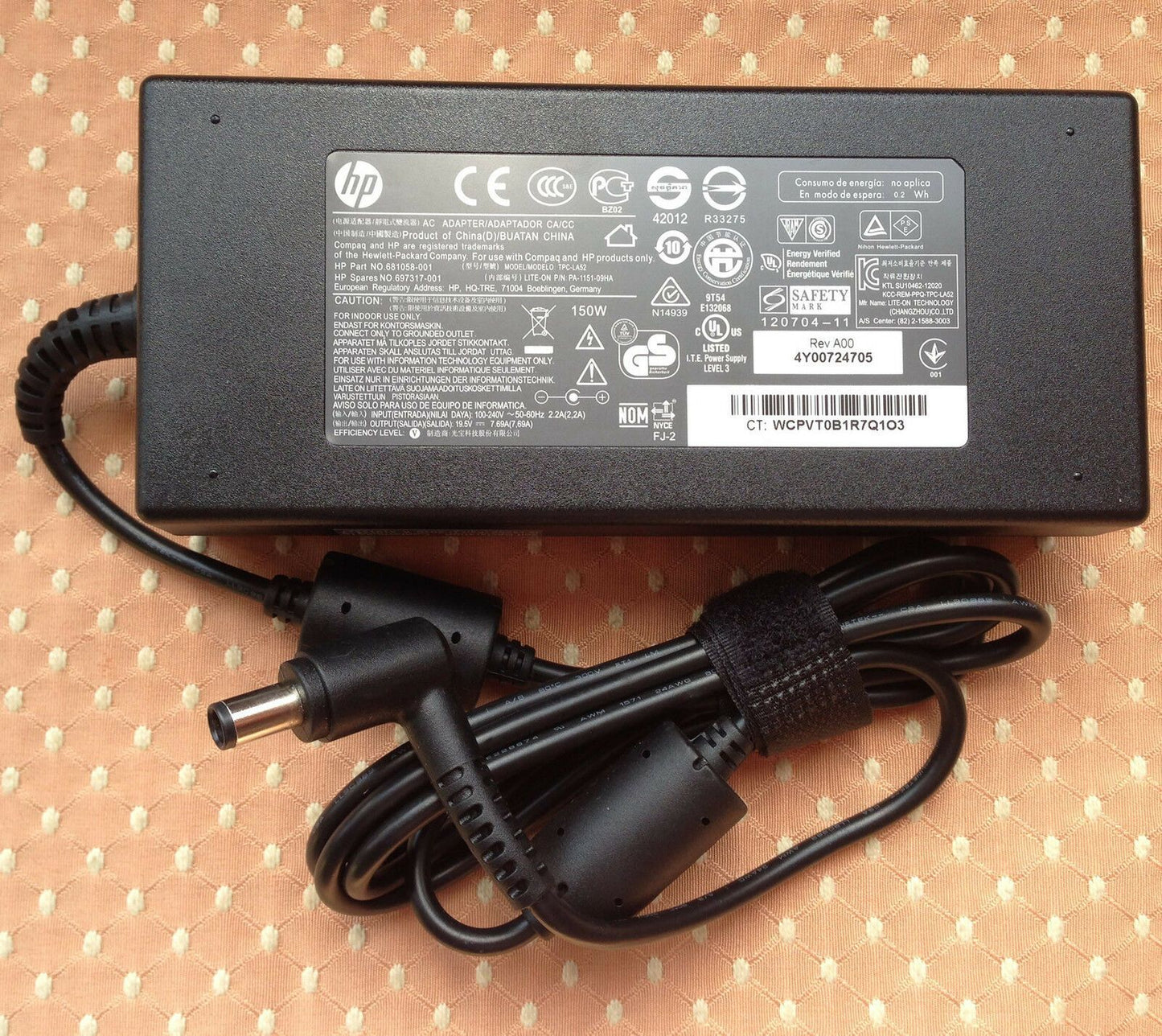 @Original OEM HP 150W 19.5V 7.69A AC Adapter for Pavilion 23-f400 All-in-One PC