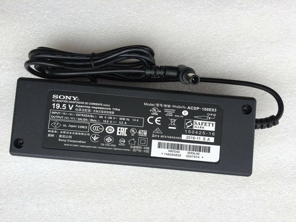 New Original Sony AC Adapter Cord/Charger for Sony Bravia KDL-55W800B LCD/LED TV