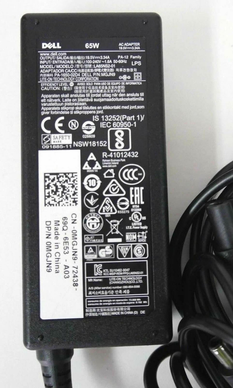 New Original OEM Dell 19.5V 3.34A AC Adapter for Inspiron 24-3477 W21C001 AIO PC
