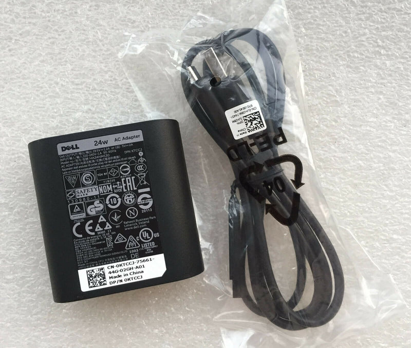 Original Dell 24W AC Adapter for Dell Venue 11 Pro 5130 HA24NM130 KTCCJ Tablet
