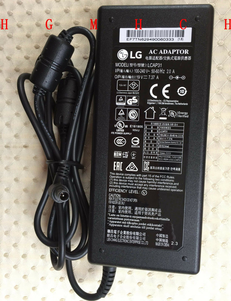New Original OEM LG 34UM95 34UM95-P,34UM95-PE,LCAP31 EAY62949006 AC Adapter&Cord
