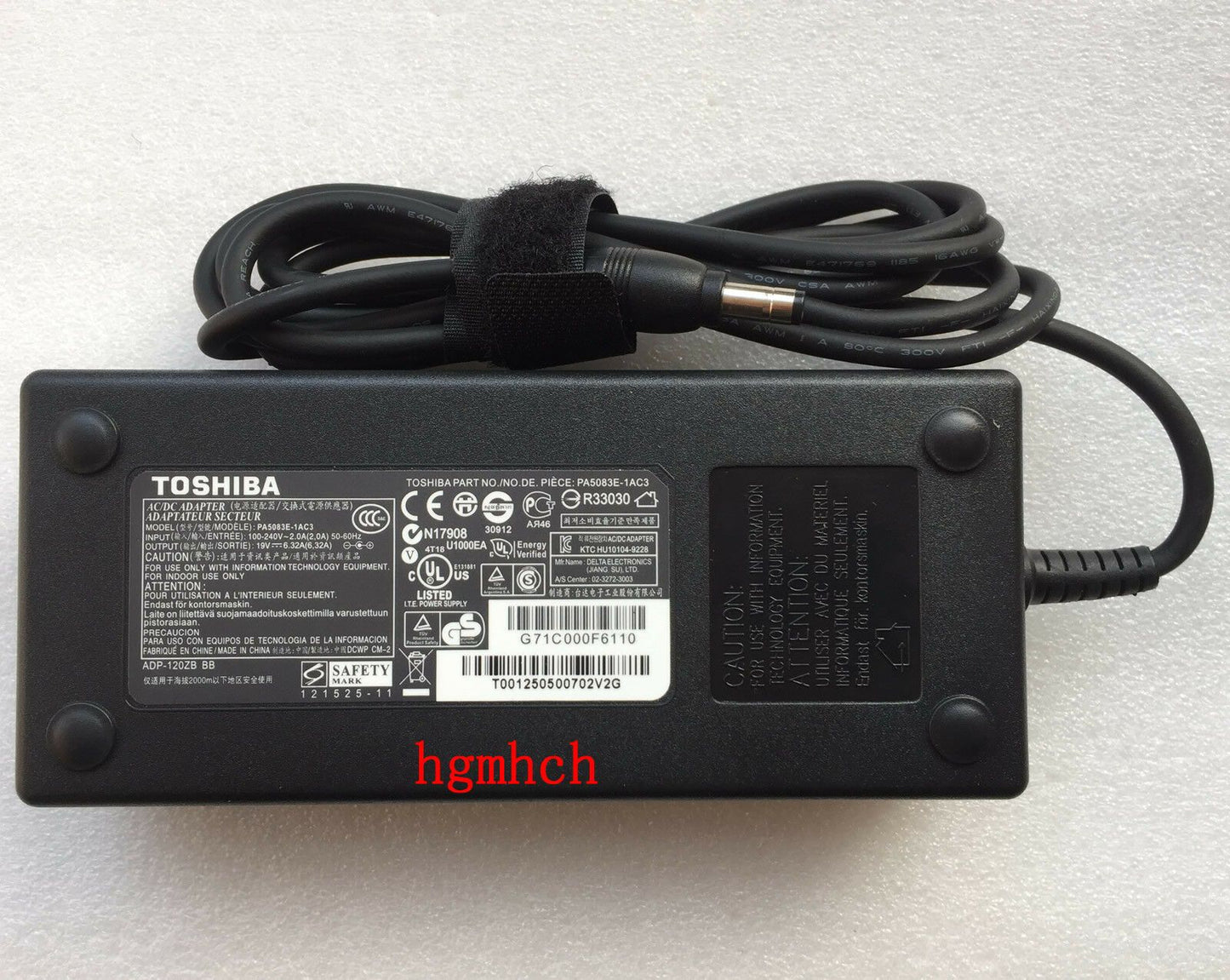 New Original OEM Toshiba 120W Charger Qosmio G55-Q801,G55-Q802,G55-Q803,G55-Q804