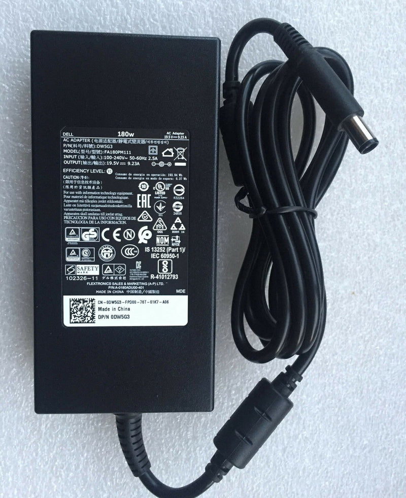 New Original OEM Dell DW5G3.FA180PM111 Cord/Charger Alienware 15 ANW15-5350SLV