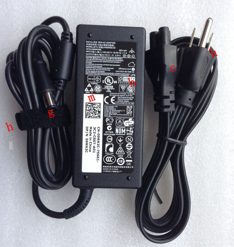 Original OEM 65W AC Adapter for Dell Vostro 14-3449,P52G001,HA65NS5-00,9RN2C,New