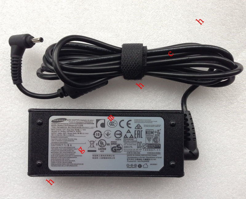 Original OEM Samsung 40W Power Charger ATIV Book 9 Lite NP915S3G-K01UK Ultrabook