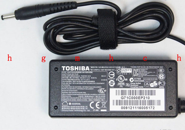 Original OEM Toshiba 45W AC Adapter for Portege Z10t (PT132A-00F00T) Ultrabook@@