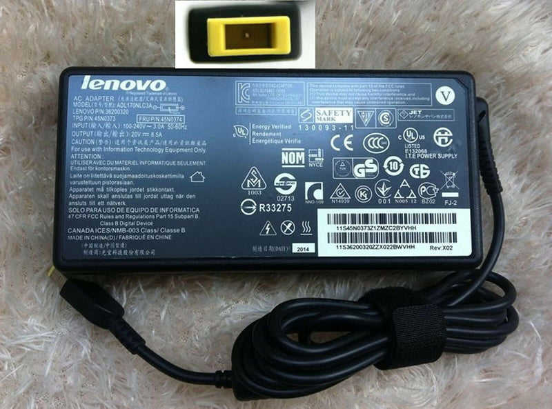 @Original Genuine OEM Lenovo 170W Cord/Charger ThinkPad W540 20BG001CGE Notebook