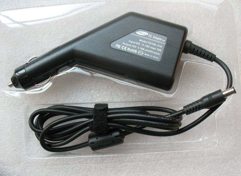 @Original 19V 3.16A DC Adapter Car Charger for Samsung Notebook 5 NP530E5M-X02US
