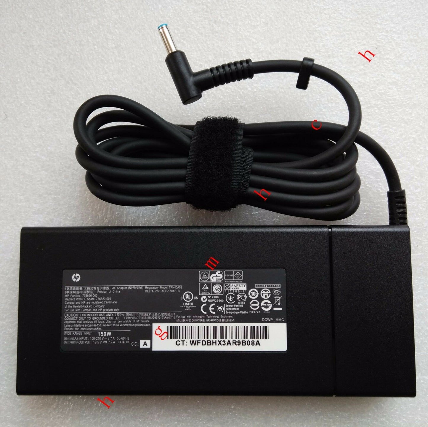 OEM HP 150W Slim AC/DC Adapter for HP OMEN 15-ax011tx,i7-6700HQ,GTX965M Notebook