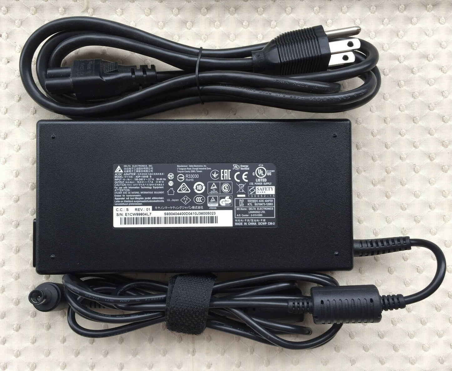 @New Original Delta AC Adapter for MSI GE73 7RD(Raider)-015AU ADP-150VB B Laptop