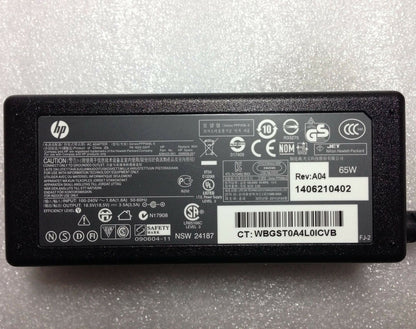 Original OEM HP 609939-001/SW 24187/N17908/R33275/PPP009L-E 65W AC Adapter+Cord