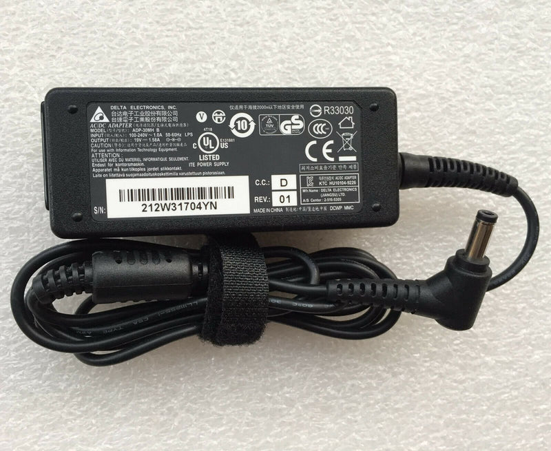 @Original 19V 1.58A 30W AC Adapter&Cord for Wortmann Terra Mobile 1513A Notebook