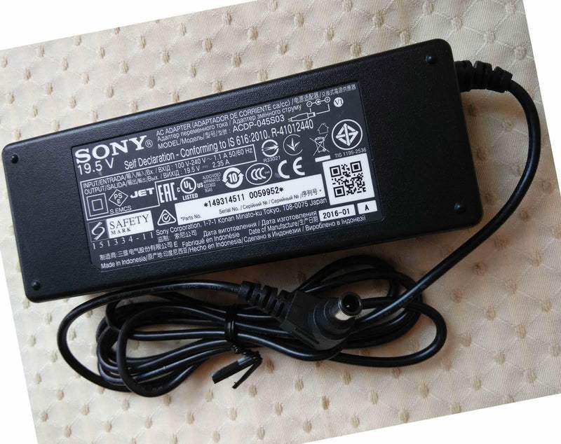 New Original OEM Sony 19.5V AC/DC Adapter for Sony Bravia KDL-32R503C LCD/LED TV