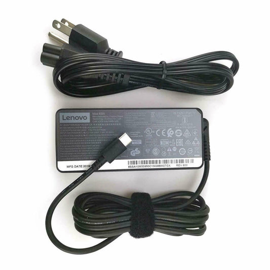 Original Lenovo ThinkPad X270 X280,ADLX65YCC3A 01FR026 65W USB-C AC Adapter Cord