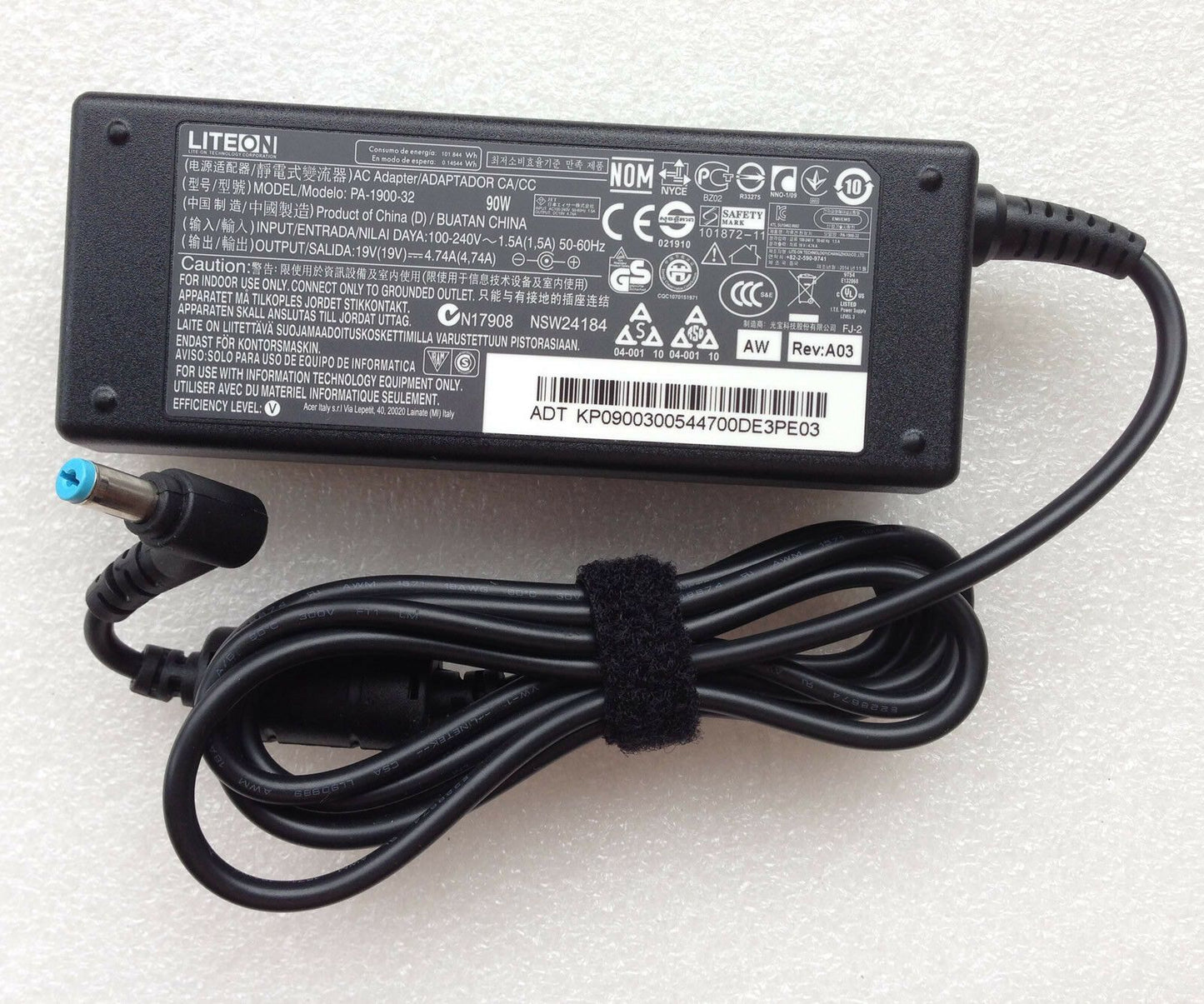 @@Original OEM Liteon 19V 4.74A 90W AC Adapter for Gateway NV76R44u-33116G50Mnws