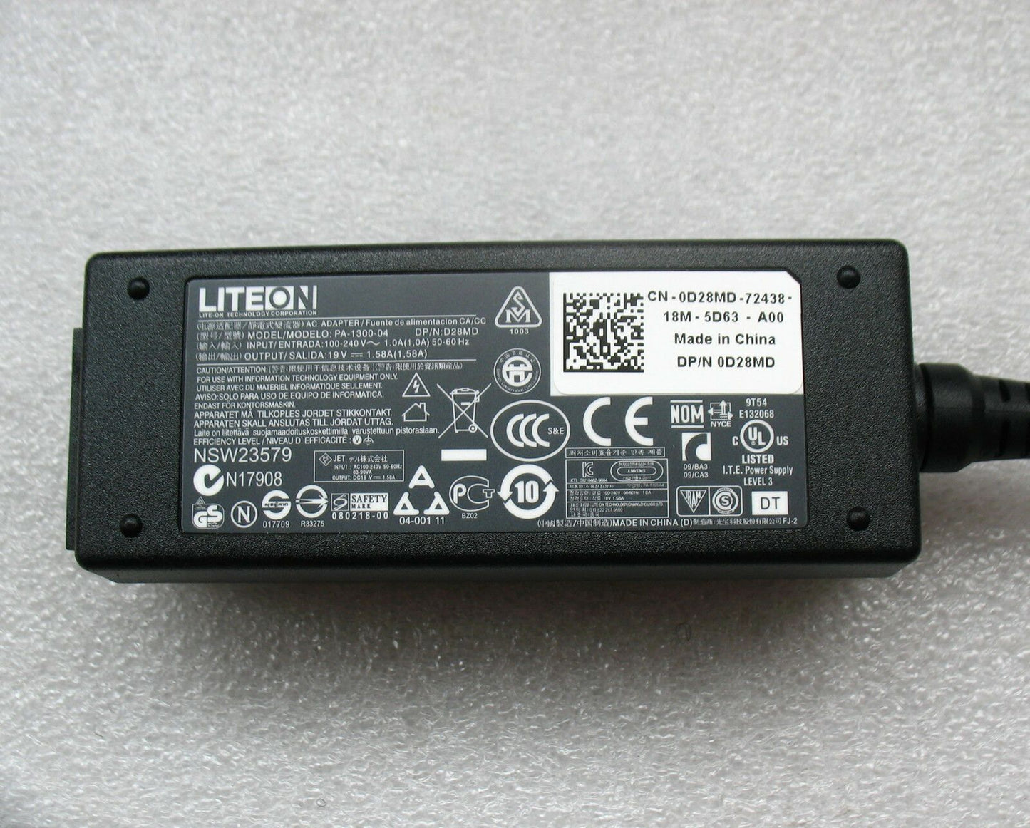 Original Genuine OEM 30W Power Cord/Charger Dell XPS 10,K8GHM,332-1886 Tablet PC