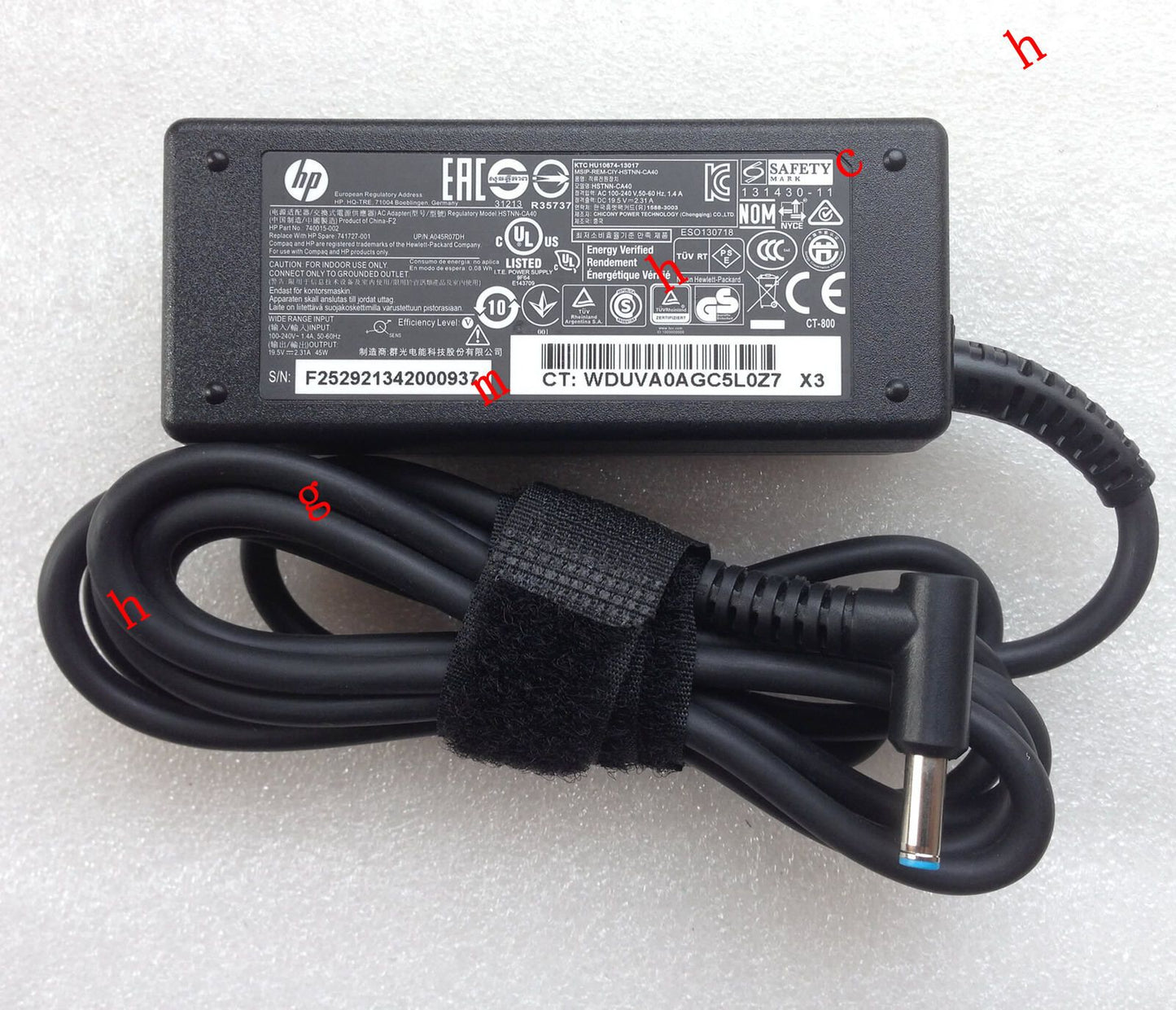 @Original Genuine OEM HP 45W Cord/Charger Pavilion 15-p066us,HSTNN-CA40 Notebook