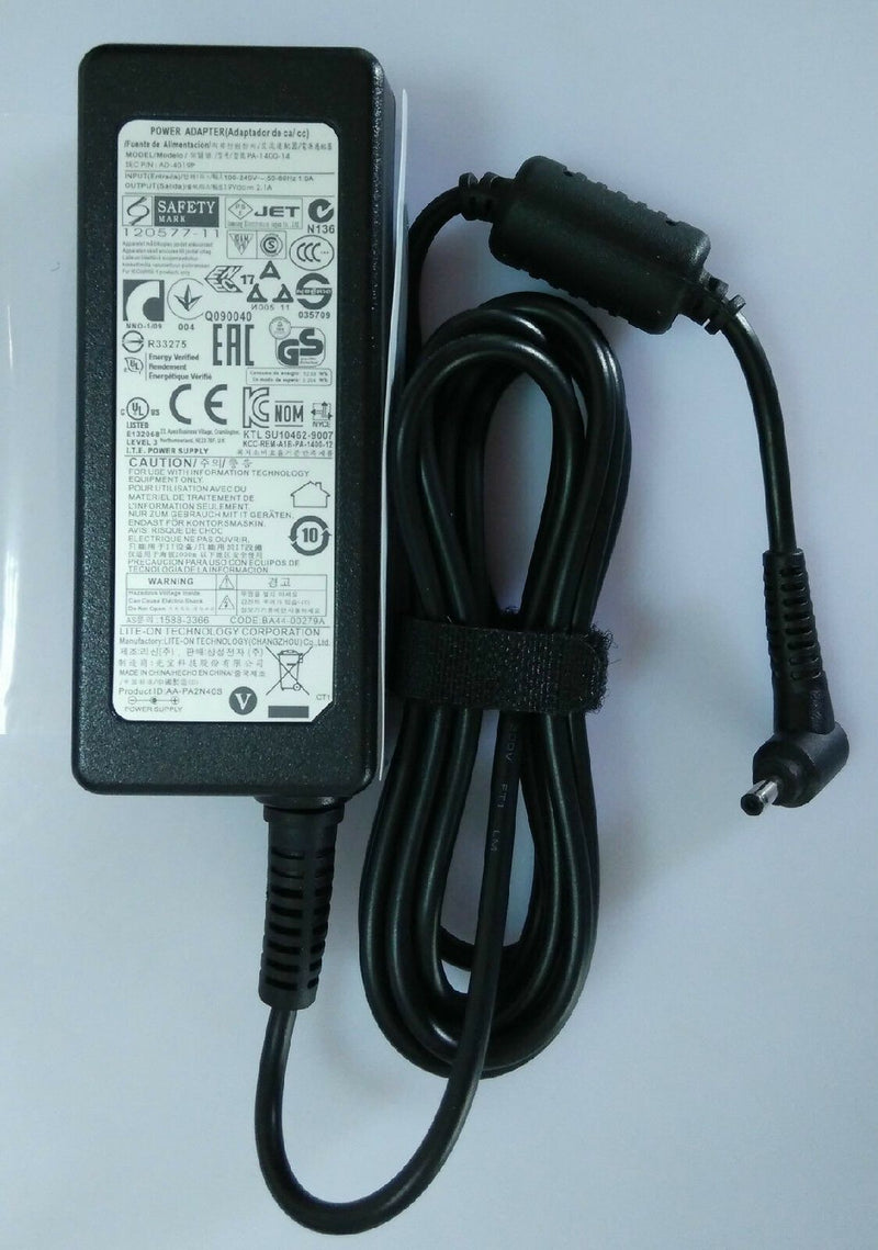 Original OEM Samsung NP540U3C-A03UB 40W AC/DC Power Adapter Supply Charger/Cord
