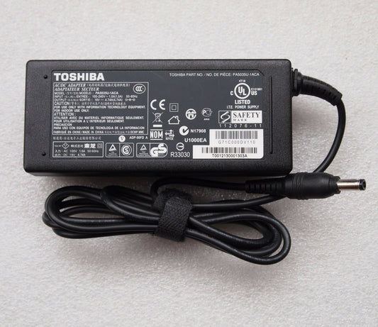 New Original OEM Toshiba Satellite PA5035U-1ACA AC/DC Power Adapter Cord/Charger