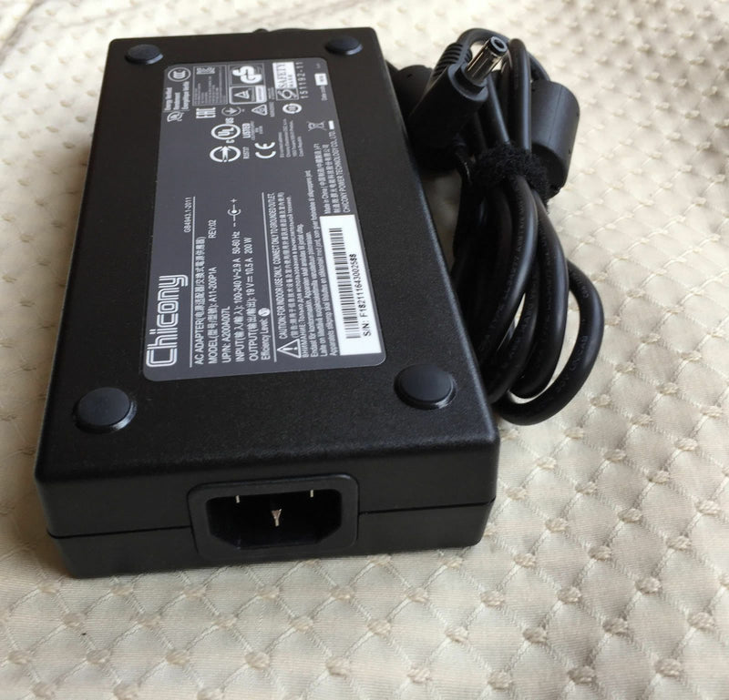 New Original OEM 200W AC Adapter for Gigabyte P35X V7 (i7-7700HQ)/GTX1070 Laptop