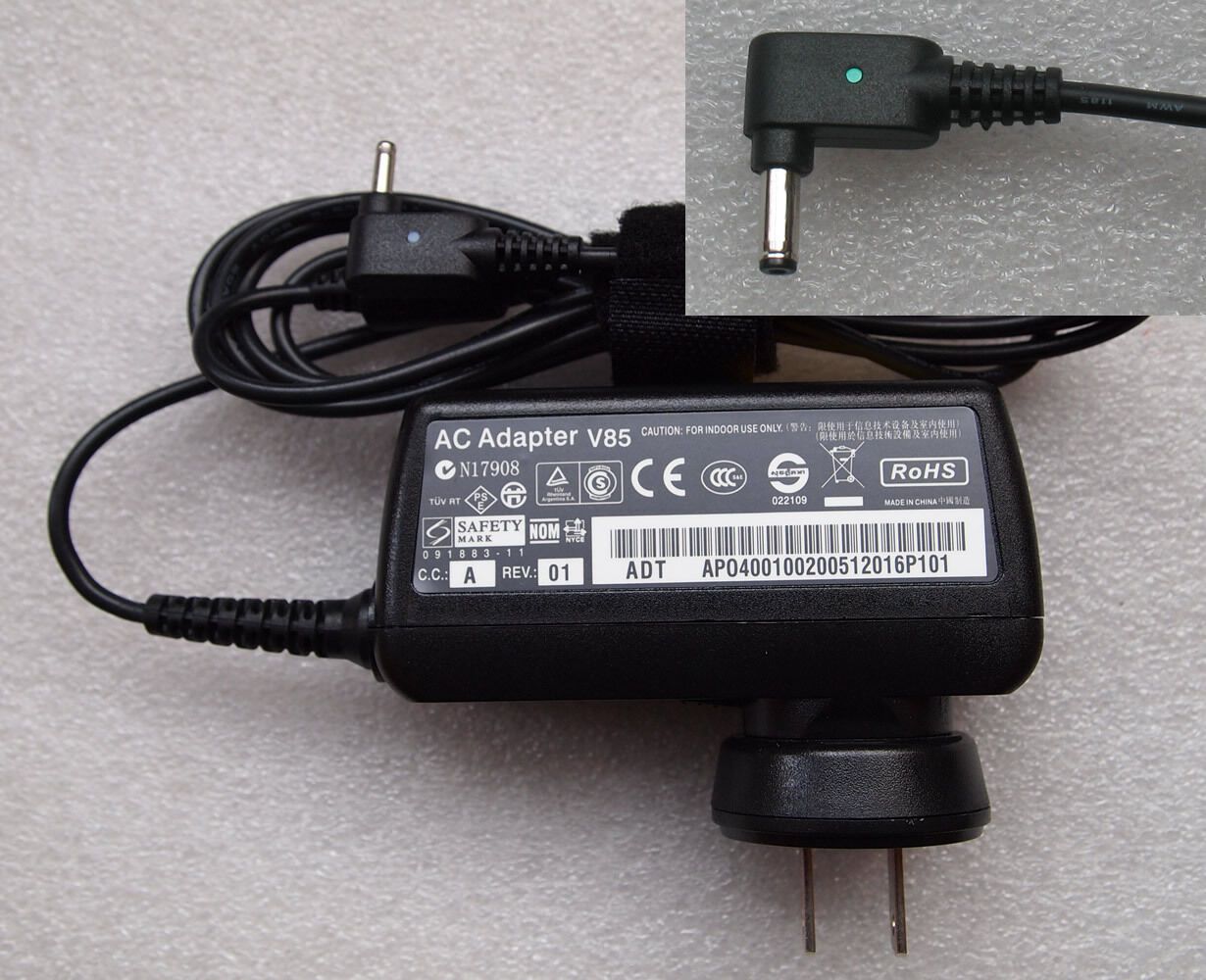 Original OEM 45W AC Power Adapter for ASUS ZenBook UX31A-1AR7/i7-3517U Ultrabook