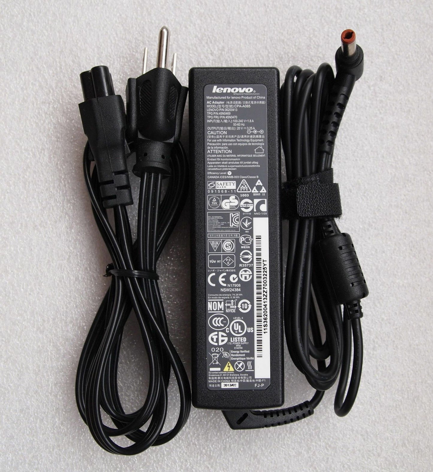 Original OEM Lenovo 65W Charger IdeaPad Z400/N580/N581/N585/Z585/U350/U510/P500