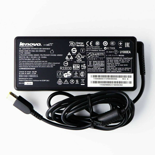 Original OEM 135W 20V AC Adapter for Lenovo ideapad Y700-14ISK 80NU0000US Laptop