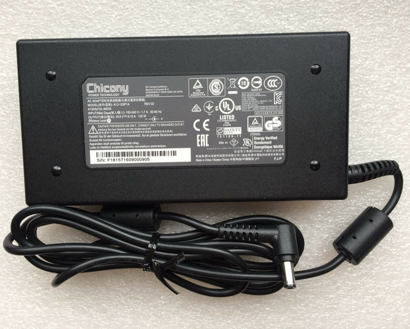 New Original OEM Chicony 19.5V 6.15A AC Adapter for MSI CX72 6QD-084SP,6QD-085SP