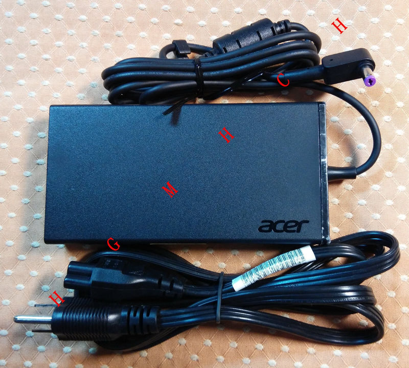 New Original OEM Acer 135W 19V 7.1A Cord/Charger Aspire Nitro 5 AN515-51-78C6 PC
