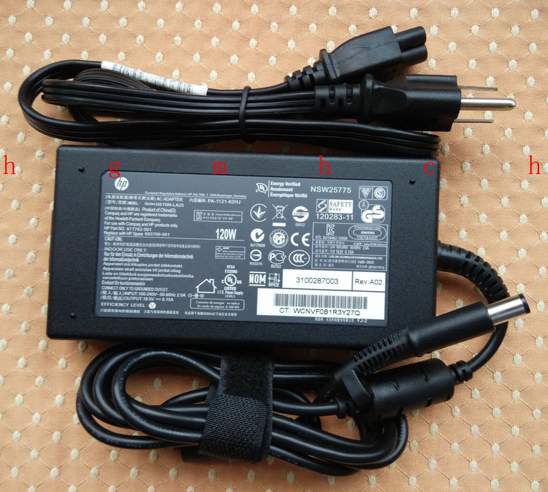 New Original OEM HP 120W 19.5V 6.15A AC Adapter for HP Envy 15-3217nr,693709-001