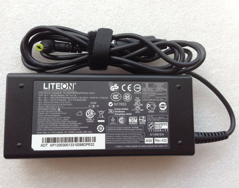 Official Acer 120W Cord/Charger Aspire 7750,7750G,7750Z,8940,8940G,8942 7745Z PC