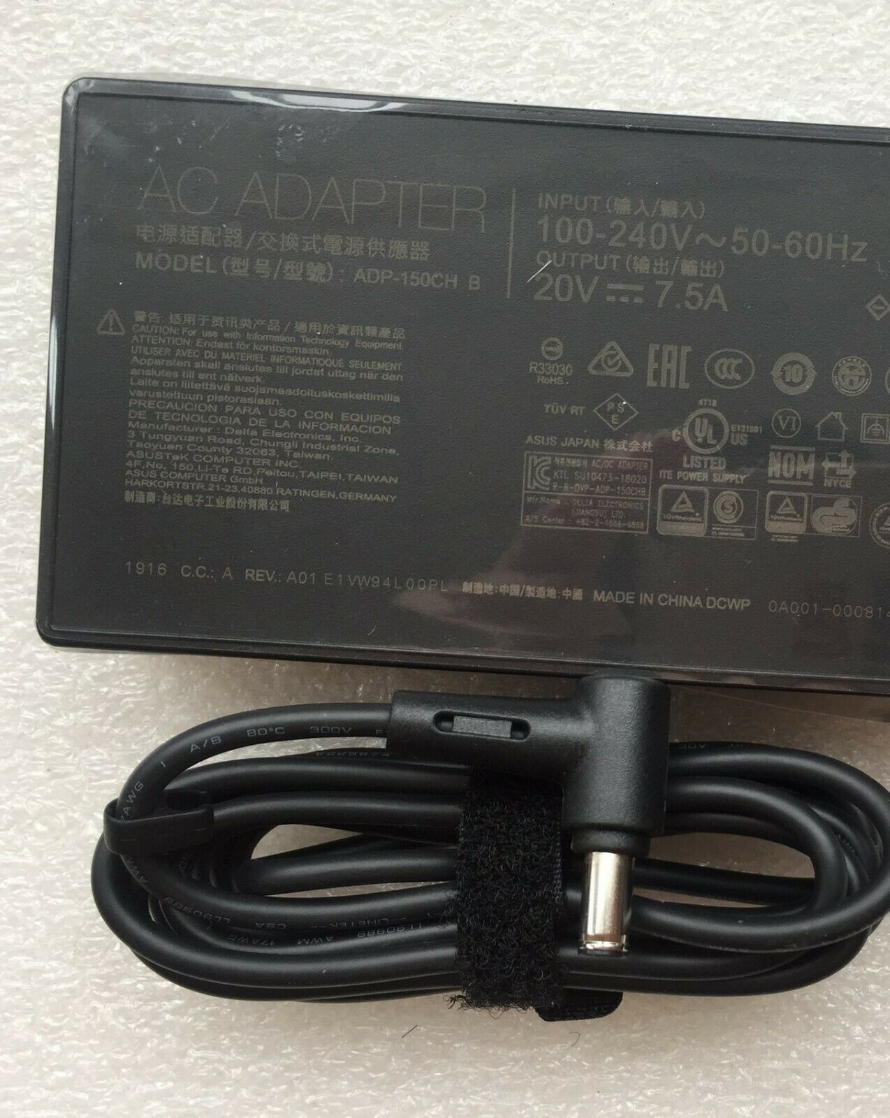 Original ASUS 150W AC Adapter for ASUS ROG G531GT-AL001T,ADP-150CH B,A18-150P1A@