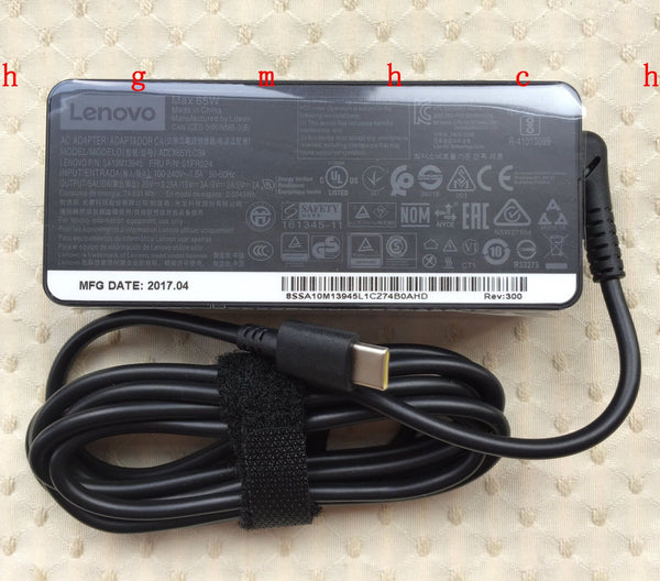 Original OEM Lenovo 65W 20V/15V/9V/5V Cord/Charger ThinkPad X1 Carbon 20HR0043AU