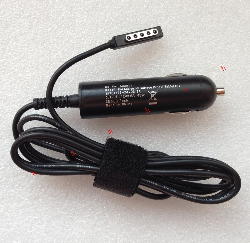 @Original OEM 43W Car Charger Microsoft Surface Pro 2,6CX-00004,7SX-00004 Tablet