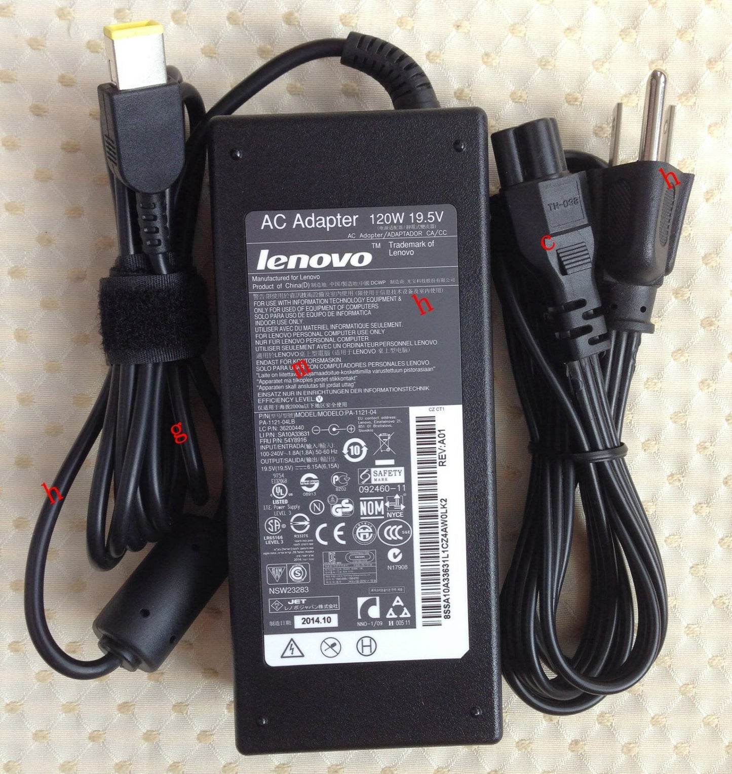 Original OEM Lenovo 120W AC Adapter for Lenovo B40-30 F0AW00A3US All-in-one PC
