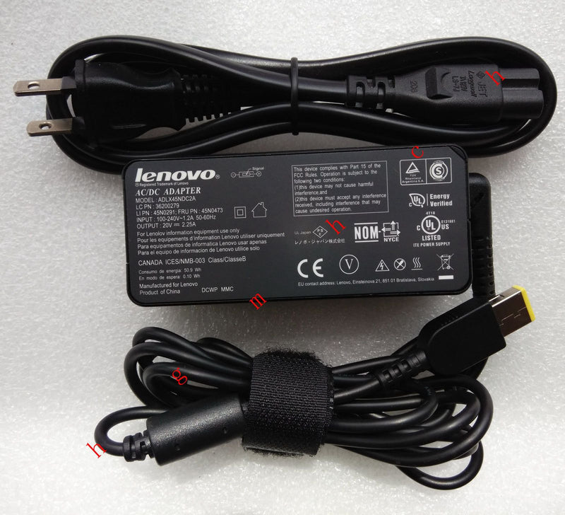 Original OEM Lenovo 45W Cord/Charge ThinkPad E460 20ET0017US,ADLX45NDC2A,00HM612