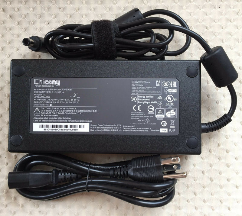 Original Chicony 230W 19.5V AC Adapter for MSI GP63 Leopard 8RF-815RU,A12-230P1A