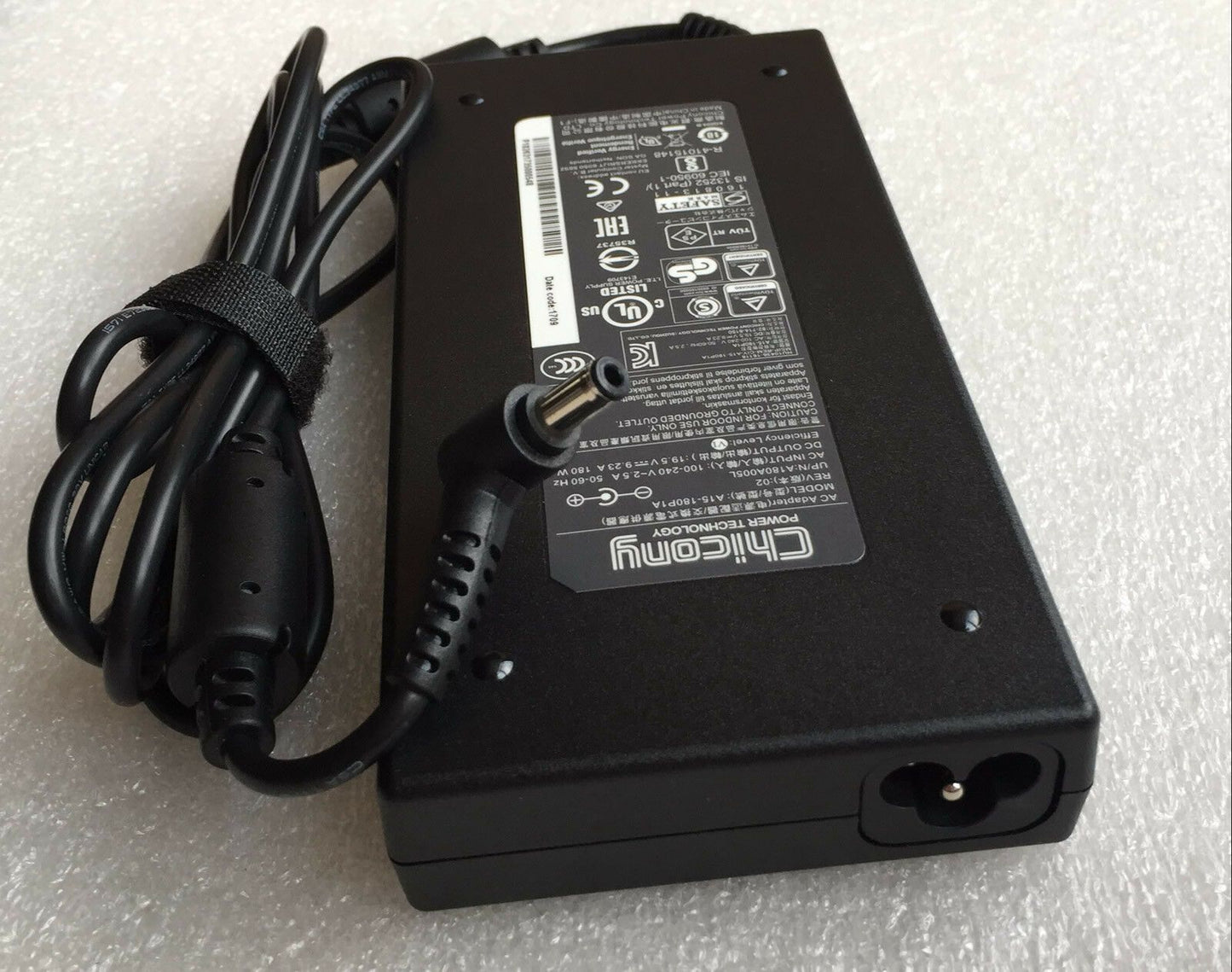 @New Original OEM Chicony 180W 19.5V AC Adapter&Cord for Clevo P950HR,A15-180P1A