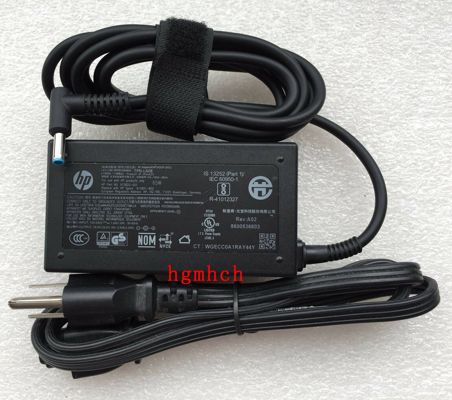 Original HP AC Adapter for HP EliteBook 830 G5/i5-8350U Series,913691-850 Laptop