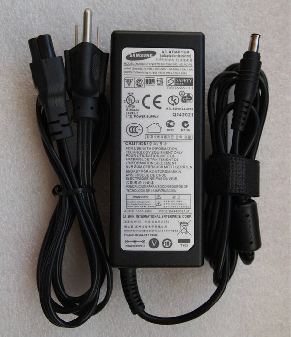 Original OEM 90W Power Supply Cord/Charger for Samsung R610-62G NP-R580-JSB1US