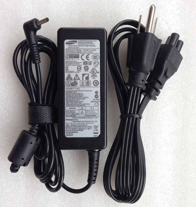 Original OEM 40W AC Adapter for Samsung Series 9 NP900X3A-B06US/A01US Ultrabook