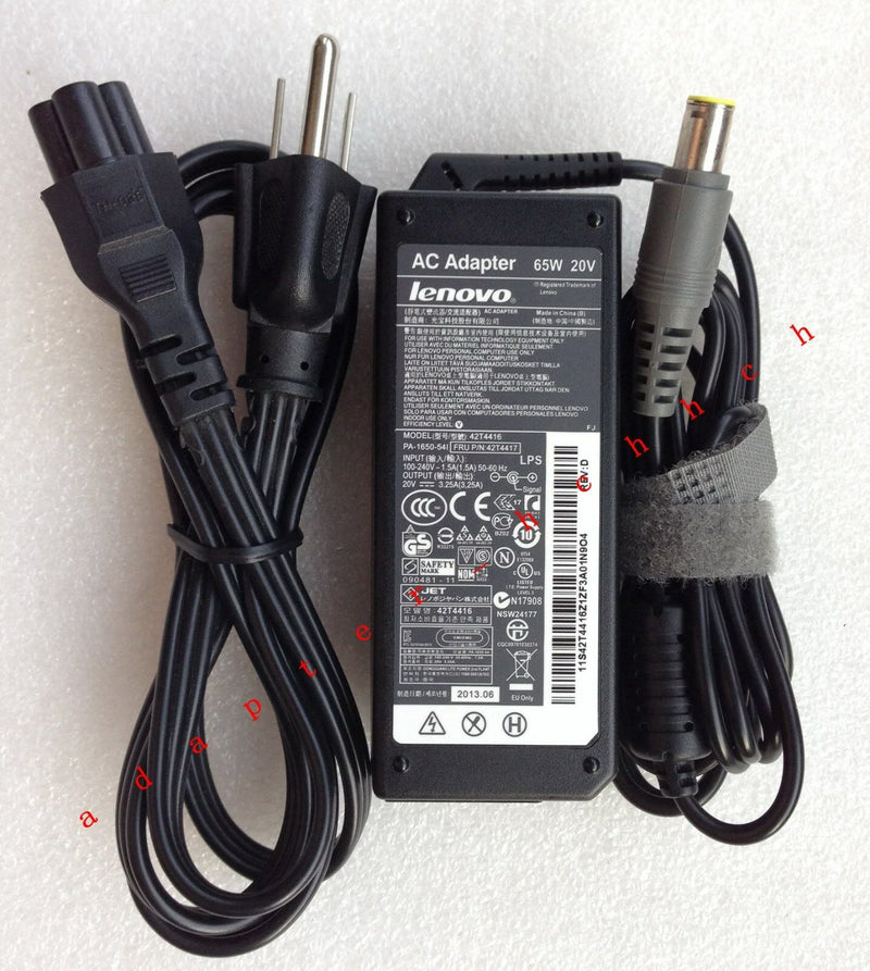 65W Genuine AC Adapter charger cord for IBM LENOVO ThinkPad T400 T400s T500